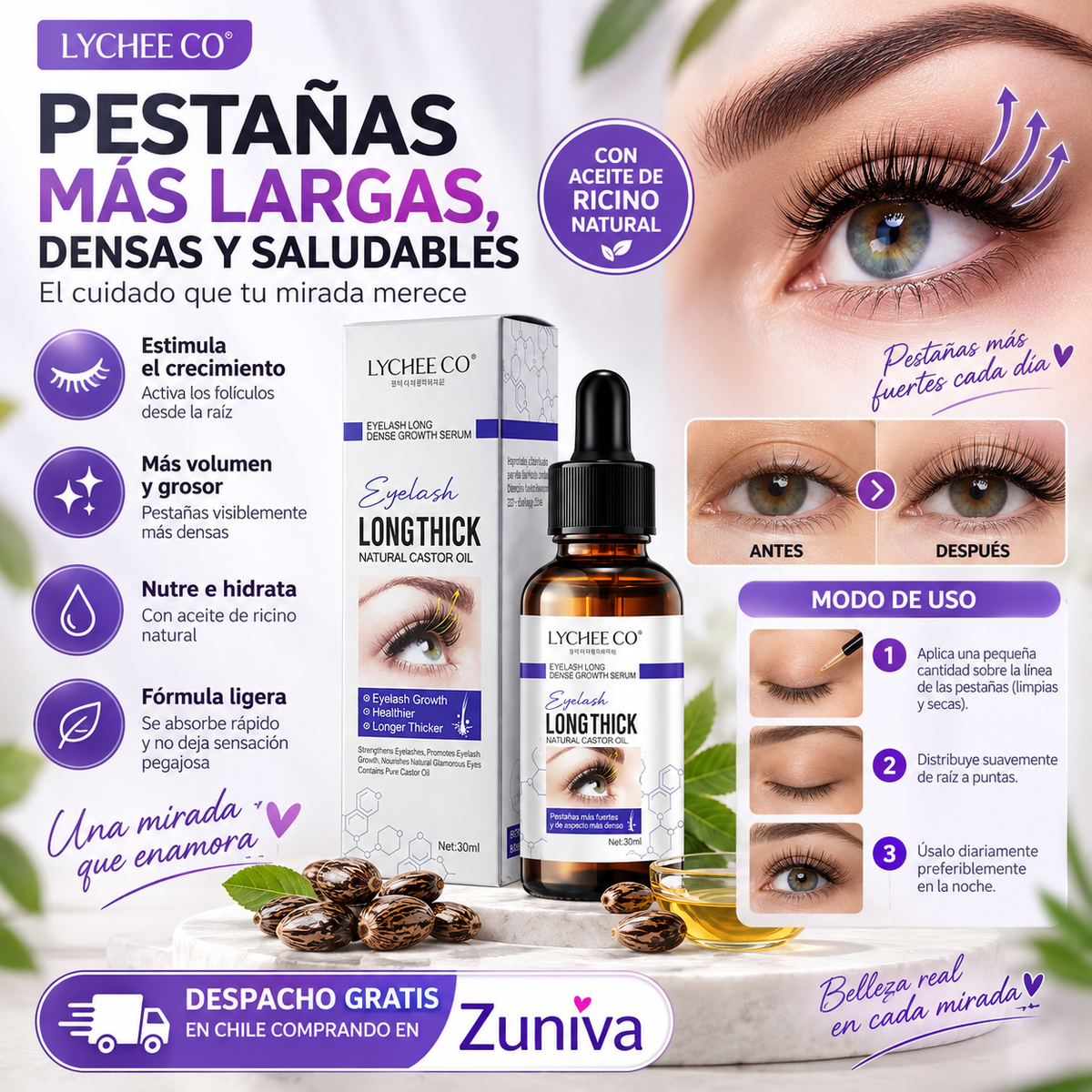 Serum Estimulador Crecimiento Pestañas