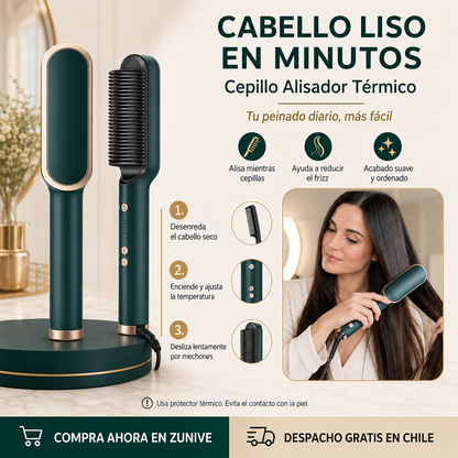 Cepillo Alisador Rizador Multifuncional
