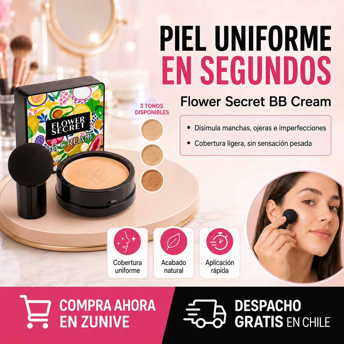 BB CREAM - BASE MAQUILLAJE HIDRATANTE