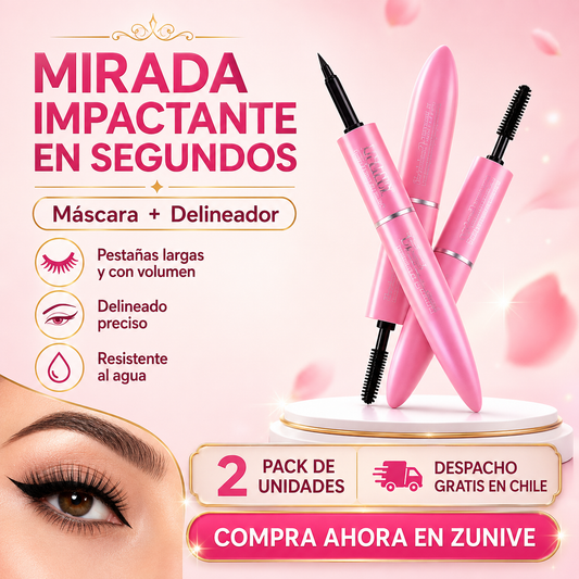 MASCARA PESTAÑAS CON DELINEADOR 2X1