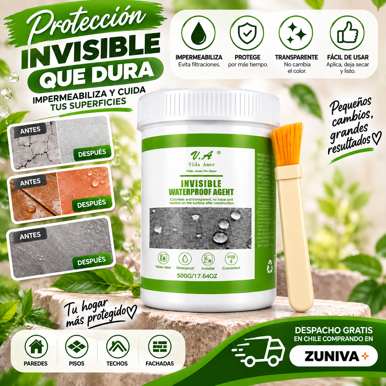 Sellador Impermeable Brocha 500g