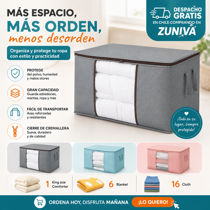 Q- Organizador ropa ahorra espacio Color