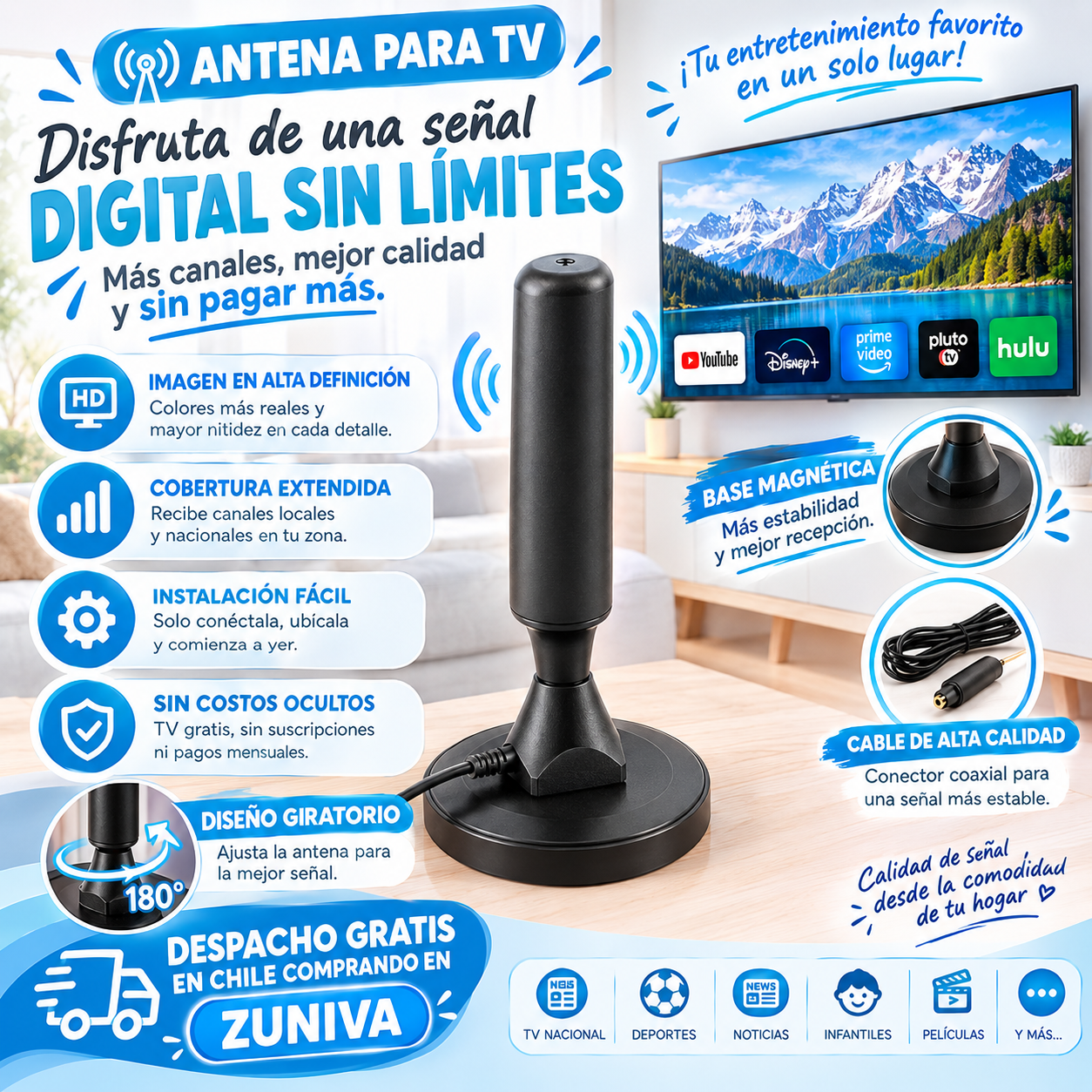 ANTENA TV DIGITAL HD