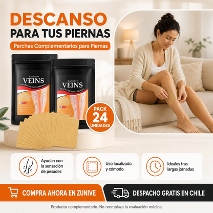 Pack 24 Parches Para Varices
