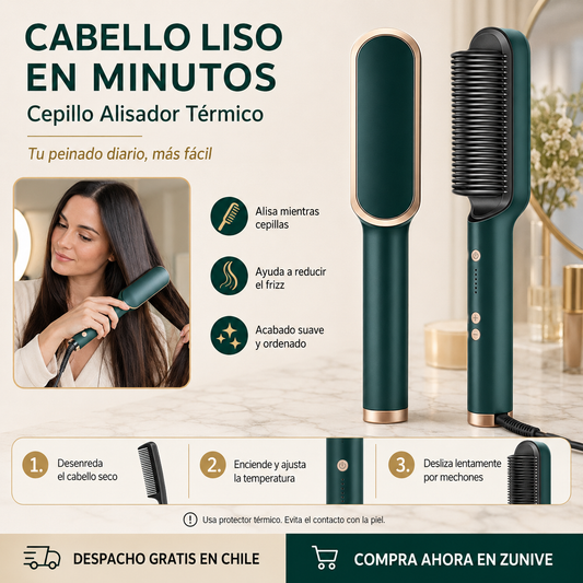 Cepillo Alisador Rizador Multifuncional