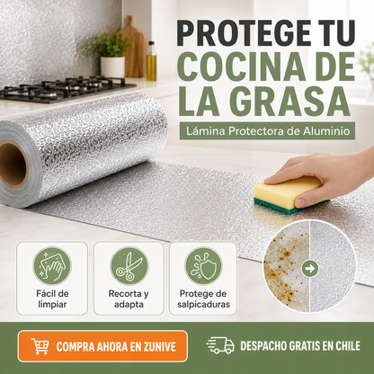 PAPEL DE ALUMINIO AUTOADHESIVO DE COCINA