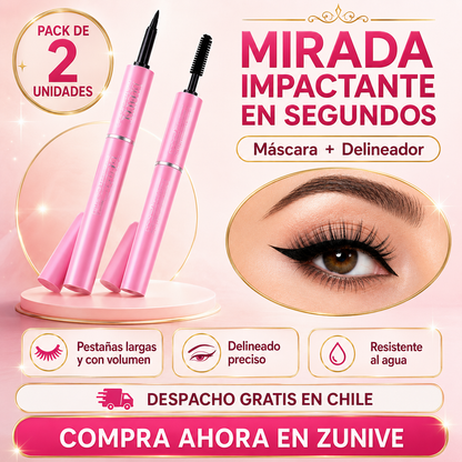 MASCARA PESTAÑAS CON DELINEADOR 2X1