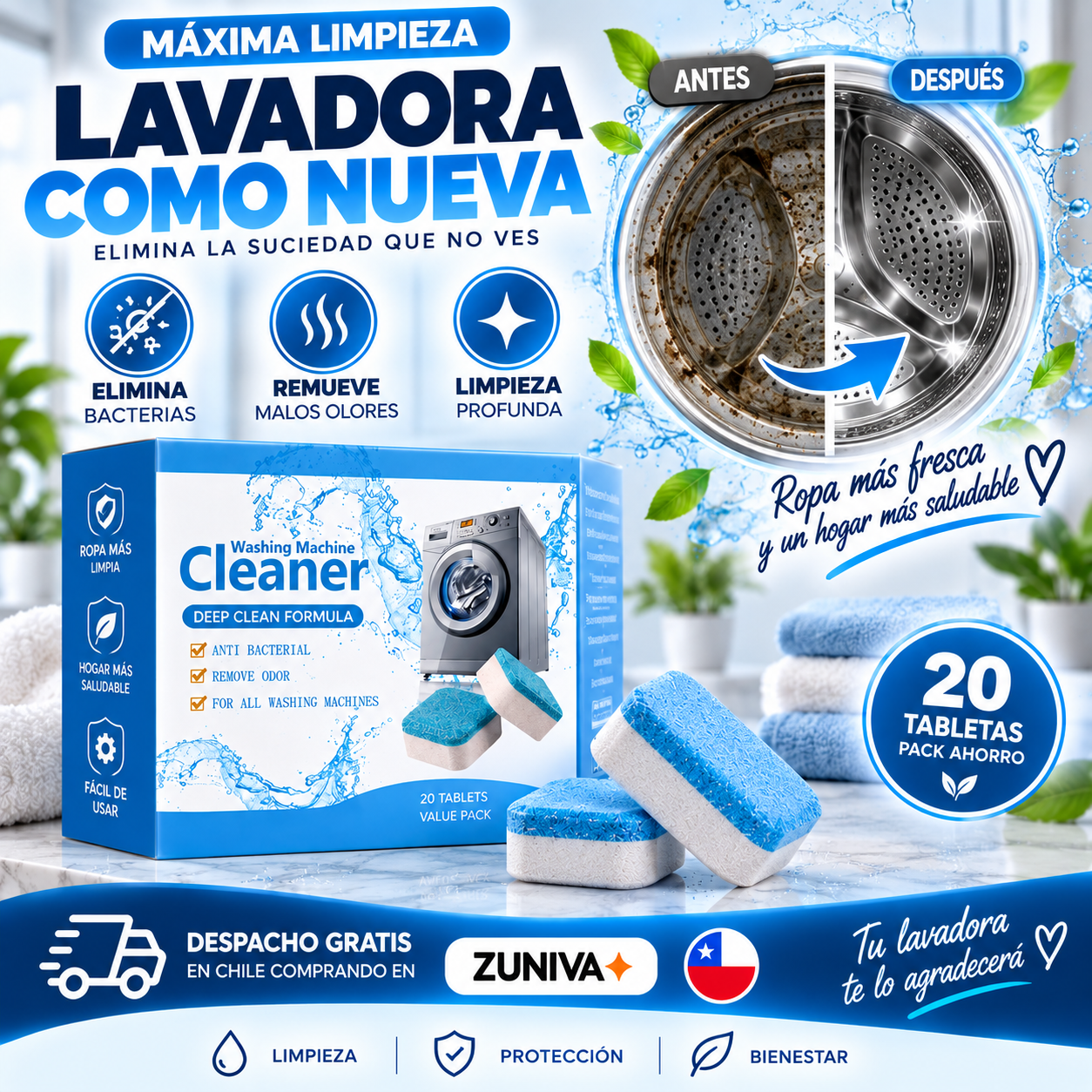PROMO: PASTILLA PASTILLAS LAVADORA X5