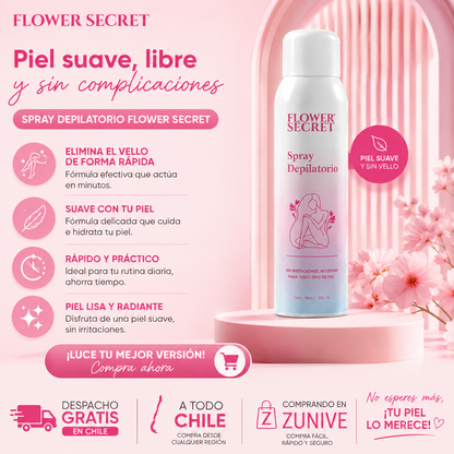 Spray Depilatorio Flower Secret